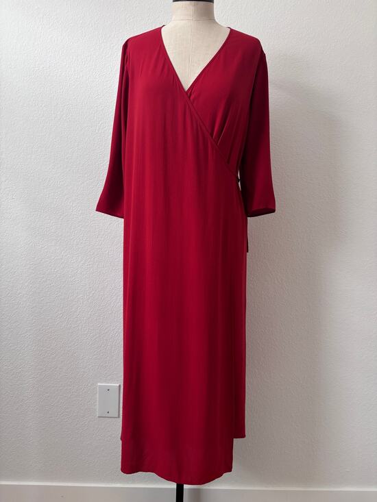 Eileen Fisher Dresses & Skirts - Eileen Fisher - NWOT Silk Georgette Crepe Wrap Dress Size XS
